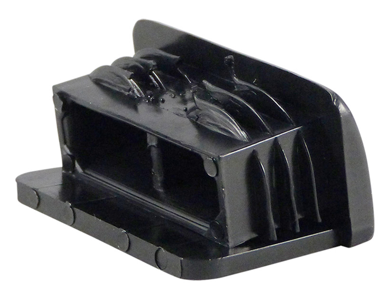 End cap inserts with lip on the long face for rectangular tube